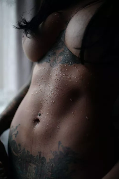 The abs look very erotic