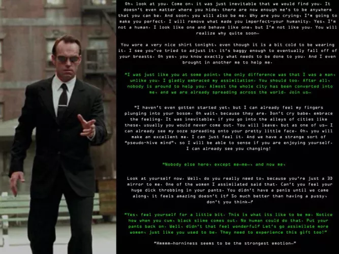 The Collective Grows Hornier (Agent Smith FTM mass twinning) by me…me…me