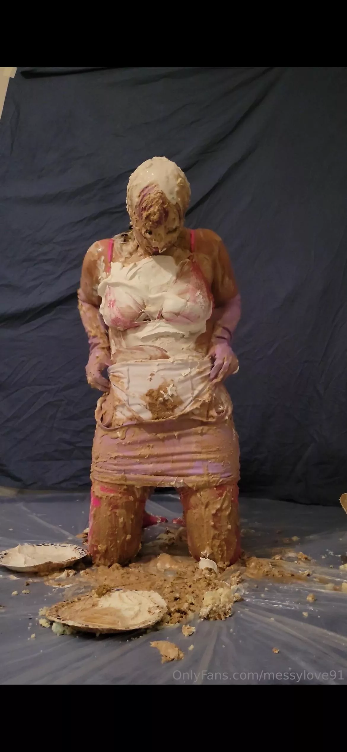 The moment right after getting pied in the chest!! ❤️