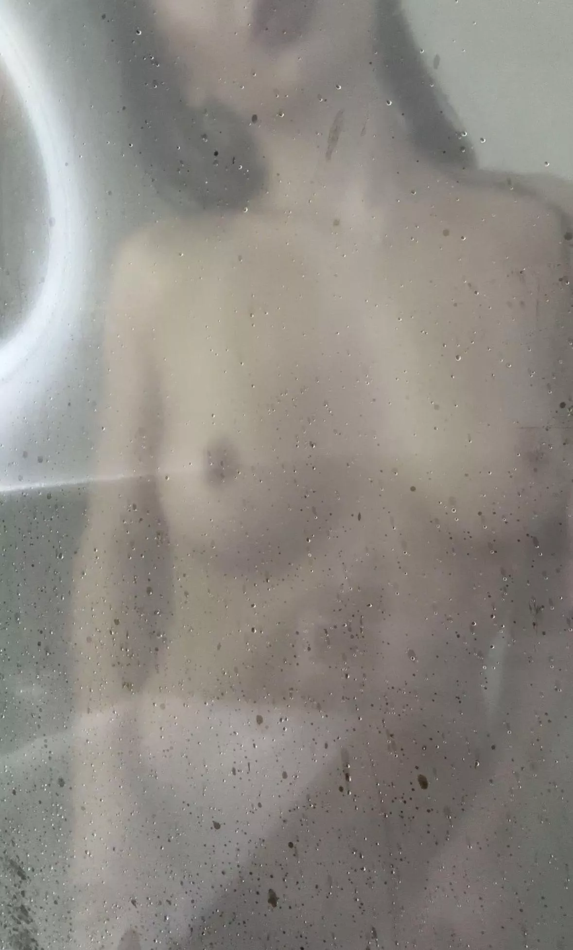 tits in the shower stall