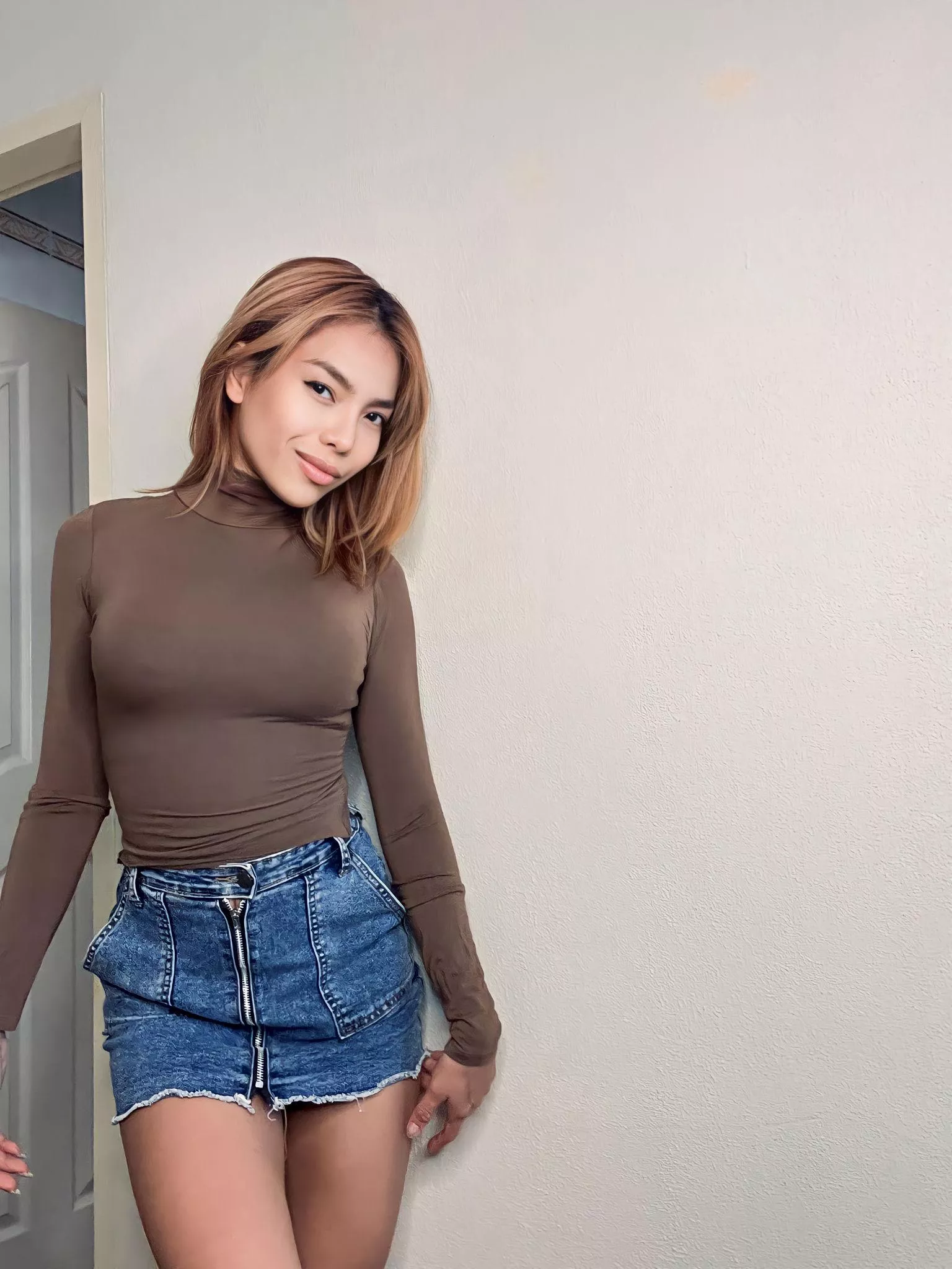 Wish I could be a little Asian pet for a handsome guy