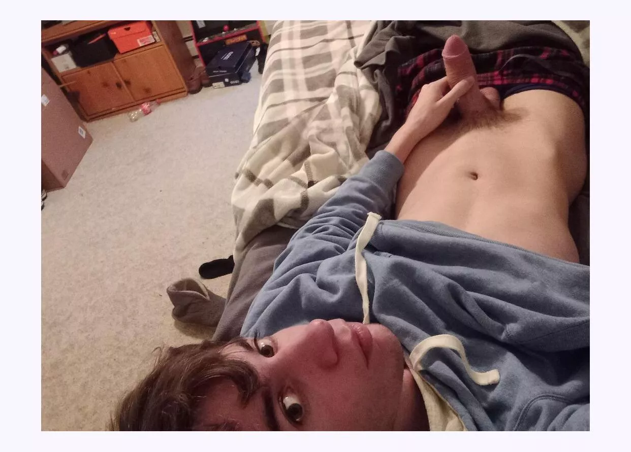 Woke up hard. Help out?