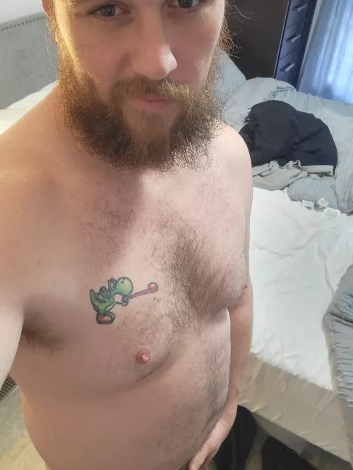 31, who's hanging their head off the bed?