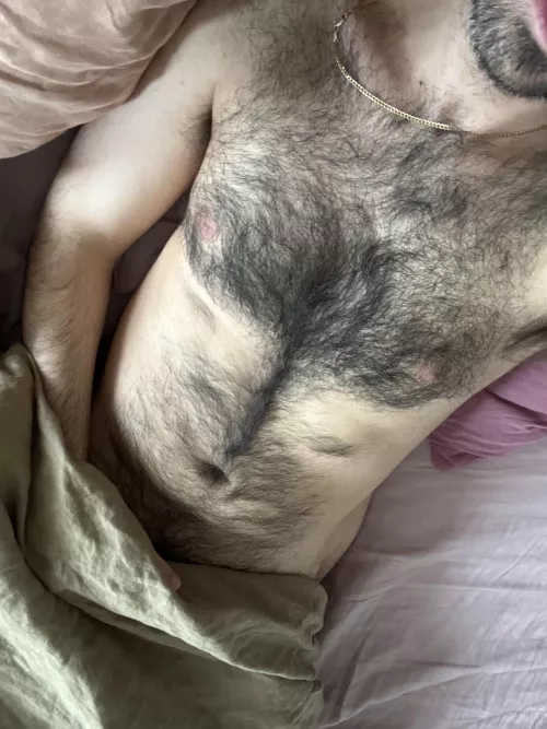 35 hairy guy just waking up k_j236095