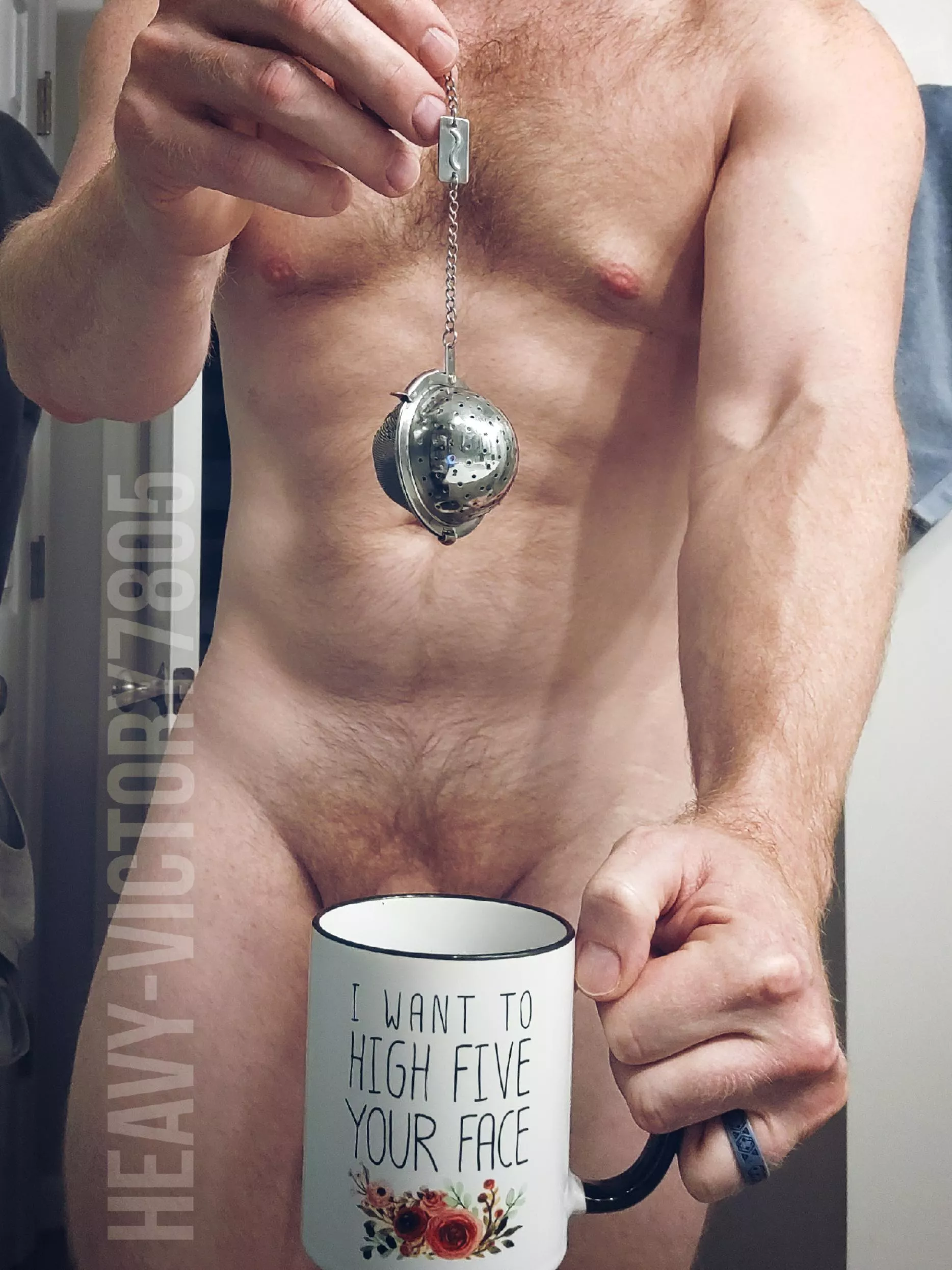 (38M) Bit of a head cold this AM, kicking off the day with some tea and honey instead.