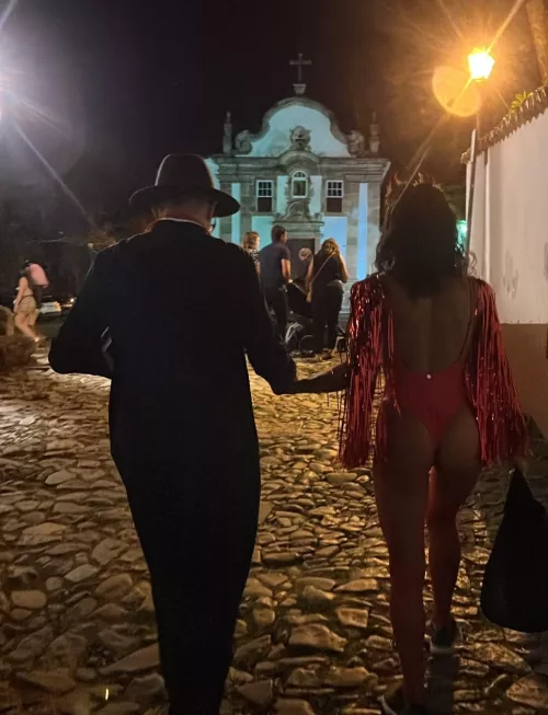 an appropriate costume to pass through church, after all the devil was a saint