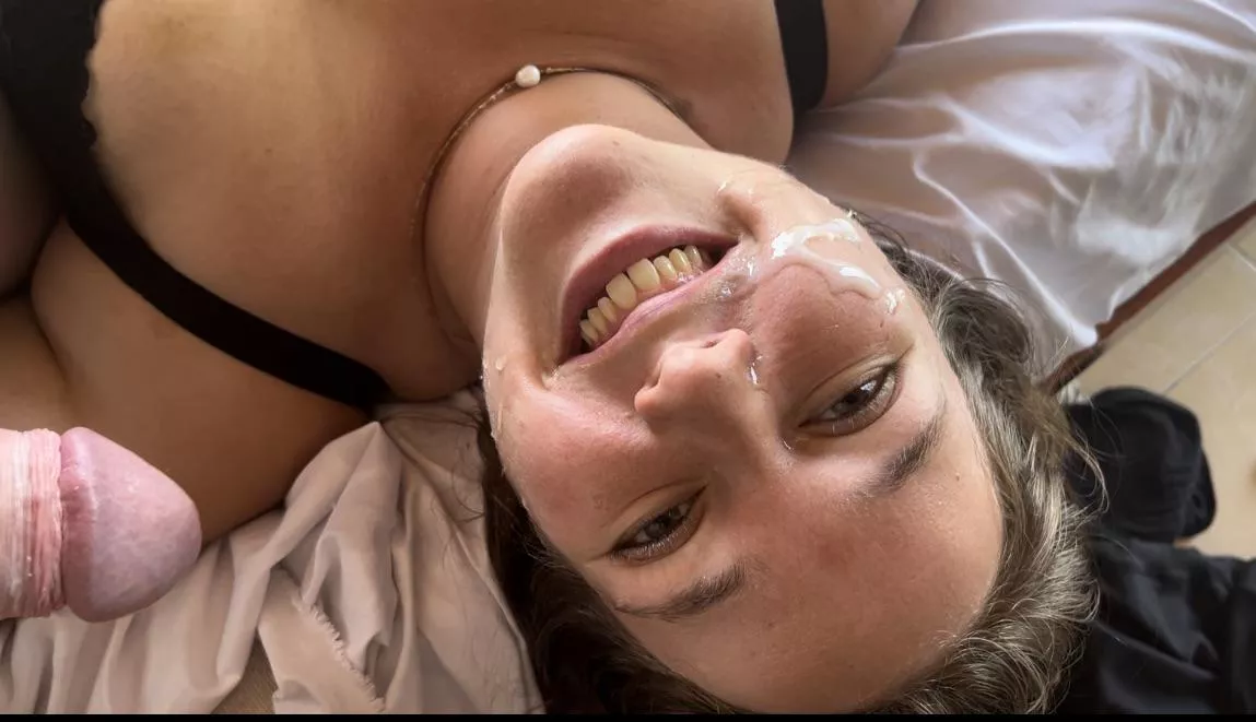 As much as I love to swallow it, sometimes it’s fun all over my face too! 