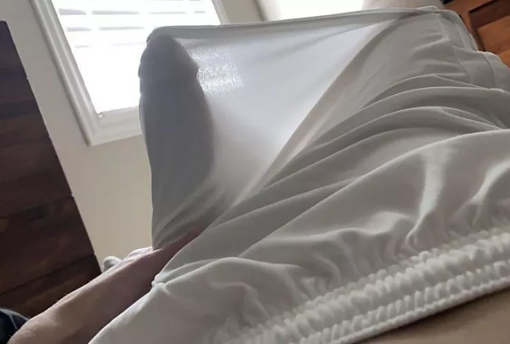 Bulging Through my Gym Shorts