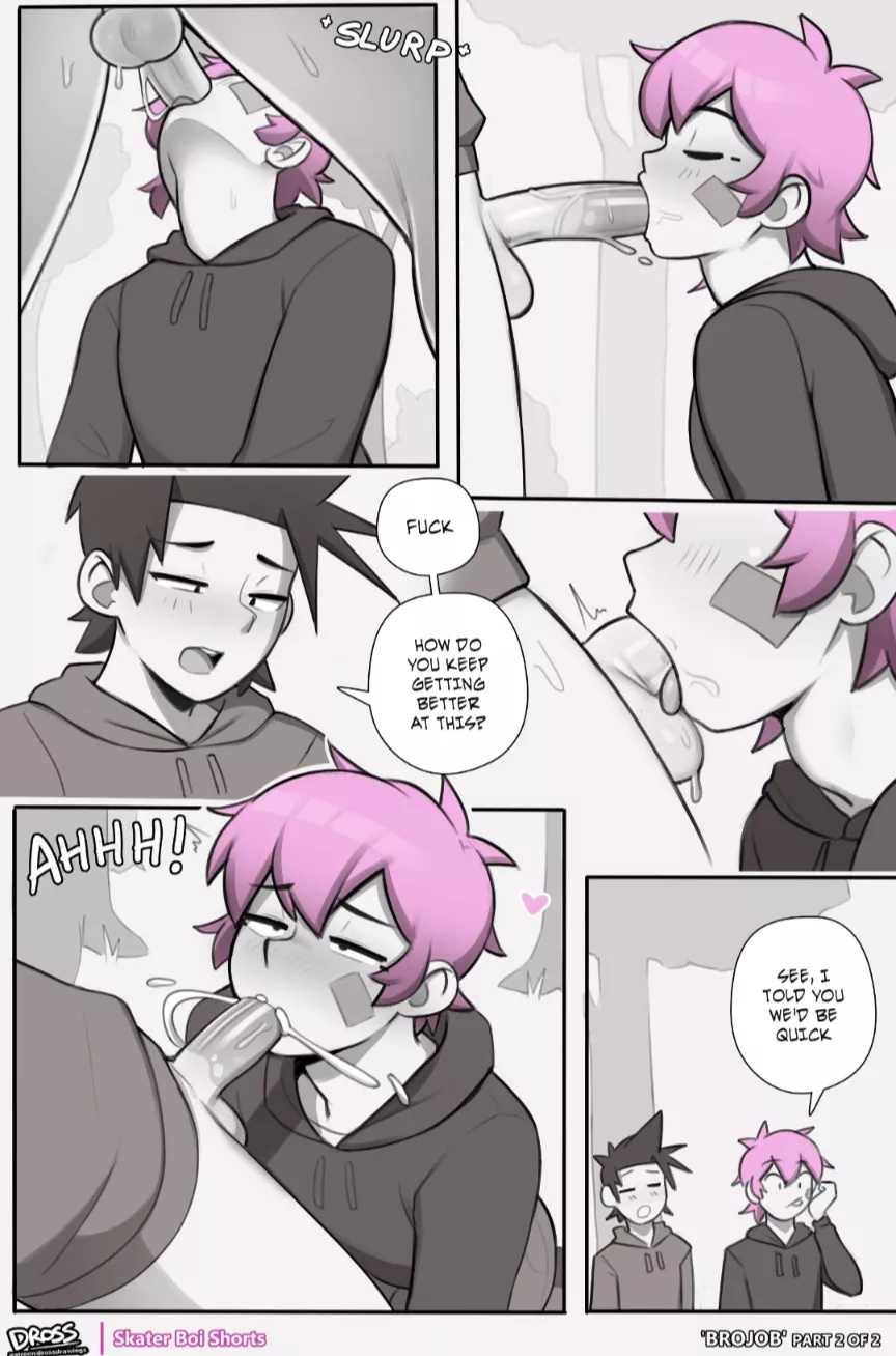 I keep saying he's not my boyfriend, he keeps saying if I can last one afternoon without him sucking me off he'll agree