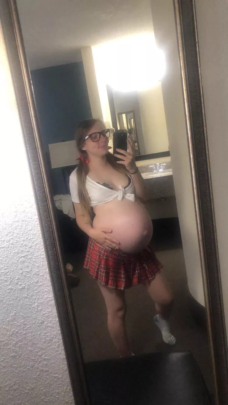 Just your lonely pregnant schoolgirl