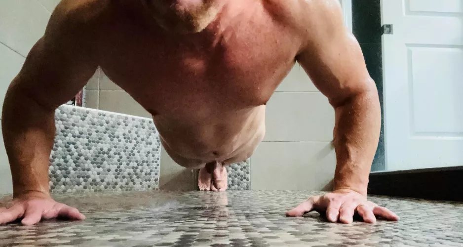 (M) I like to end my workouts with pushups in the shower. Who wants to be my incentive to go all the way down?