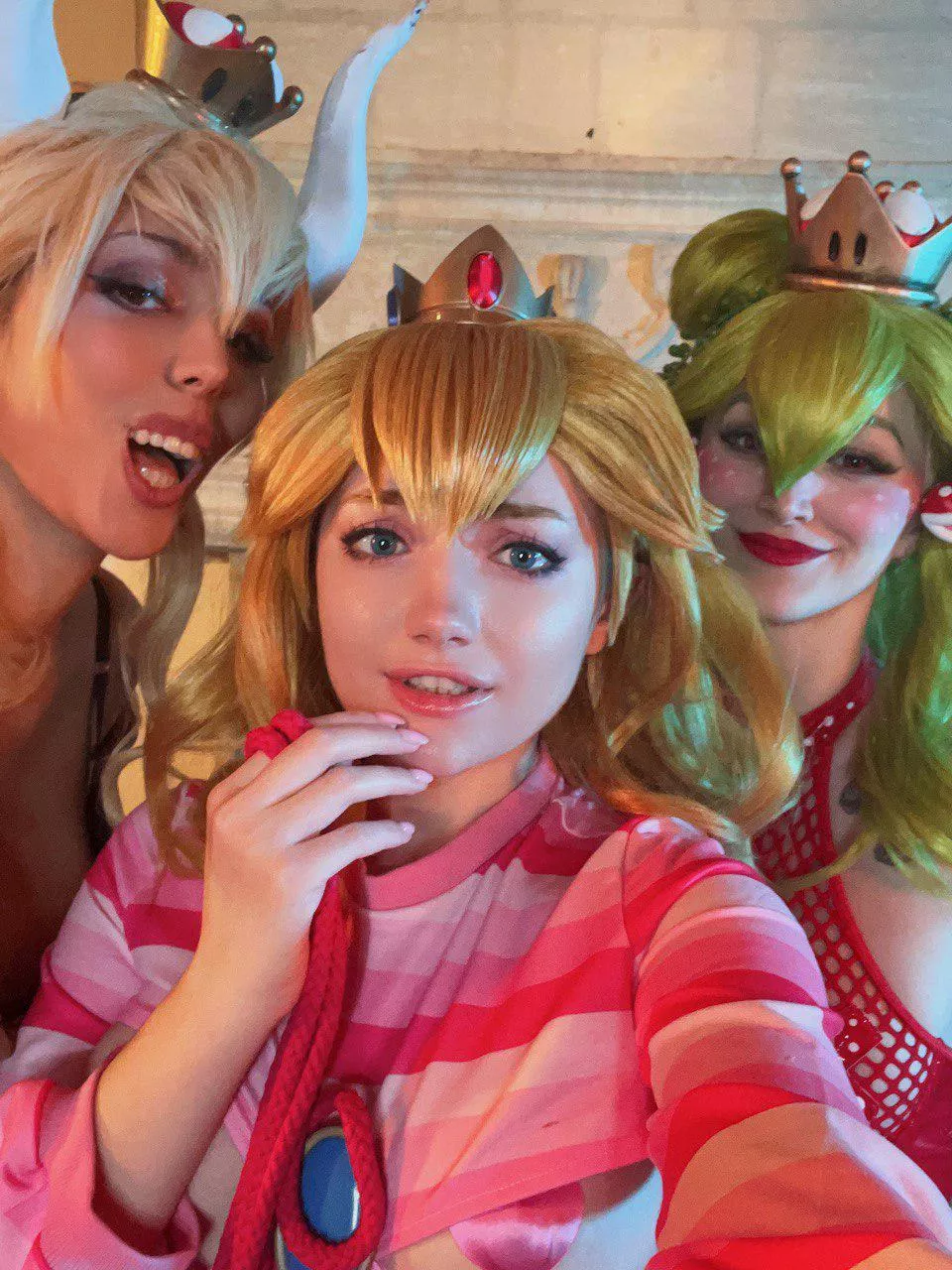 Mario girls by CarryKey, Multifluffyness and Liensue