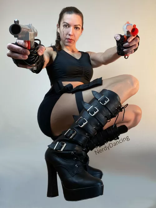 My first-ever cosplay. How's my Lara Croft? (44)[F]