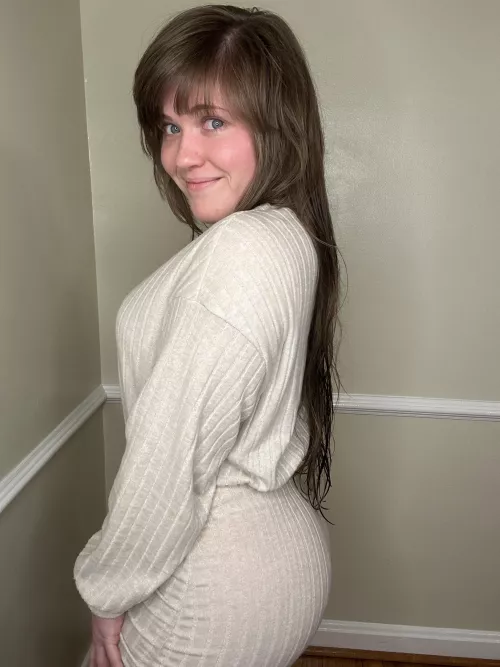 My hair was not completely dry… oops [f]