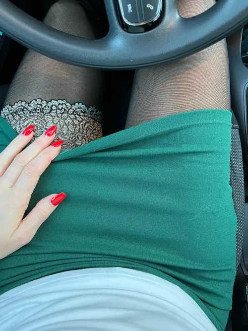 Pantyhose and Stay-Ups on their way into the office