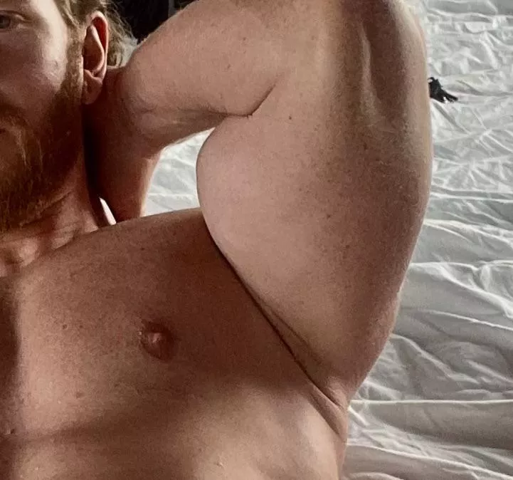 Shaved but still smells strong and musky 