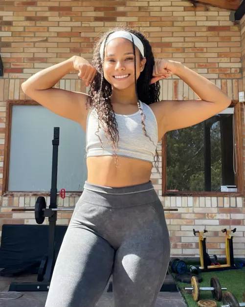 Sun-kissed and sweaty