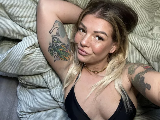 Tatted, turned-on and ready for a cock