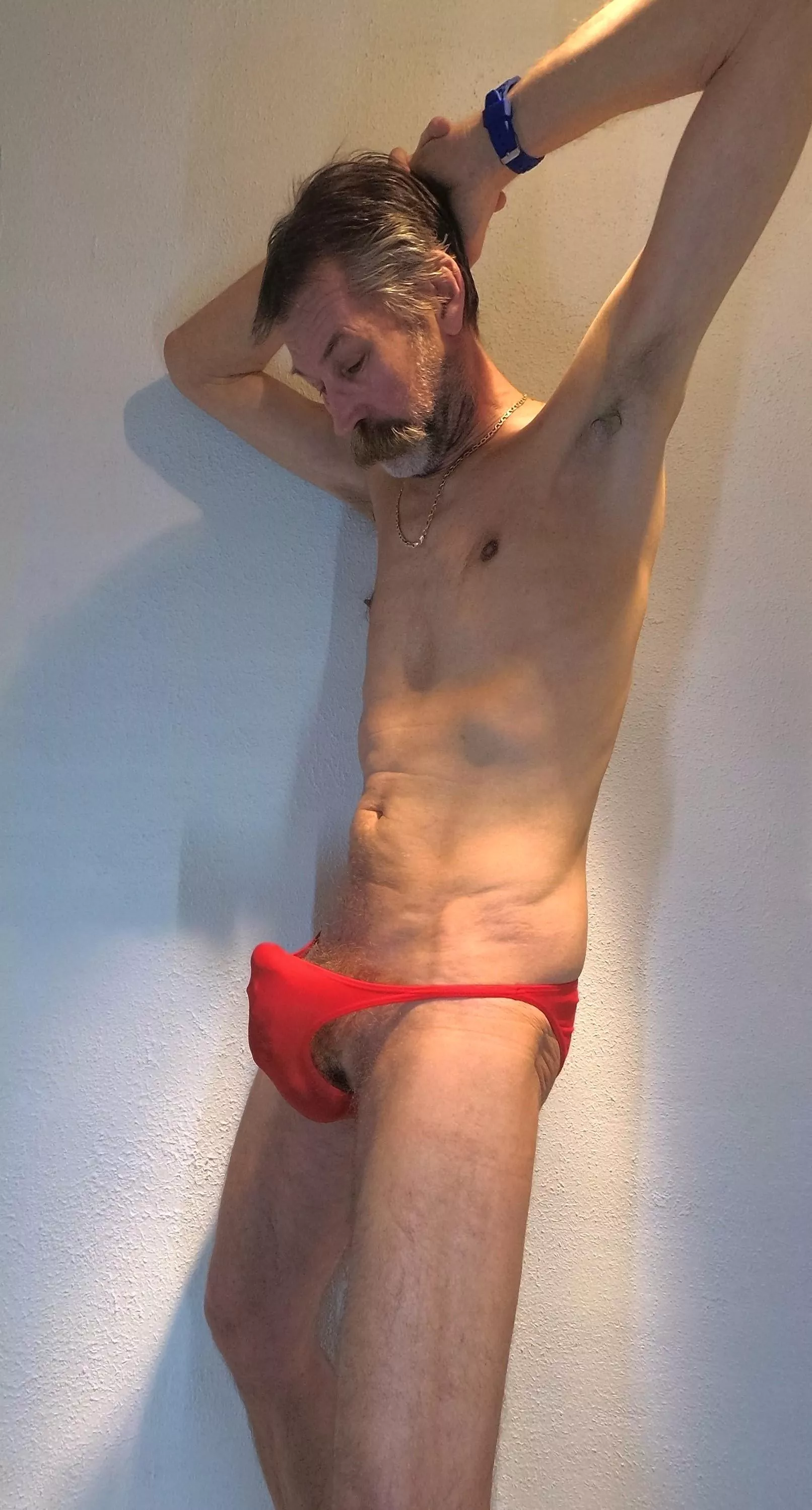 That's me in tiny swim tanga