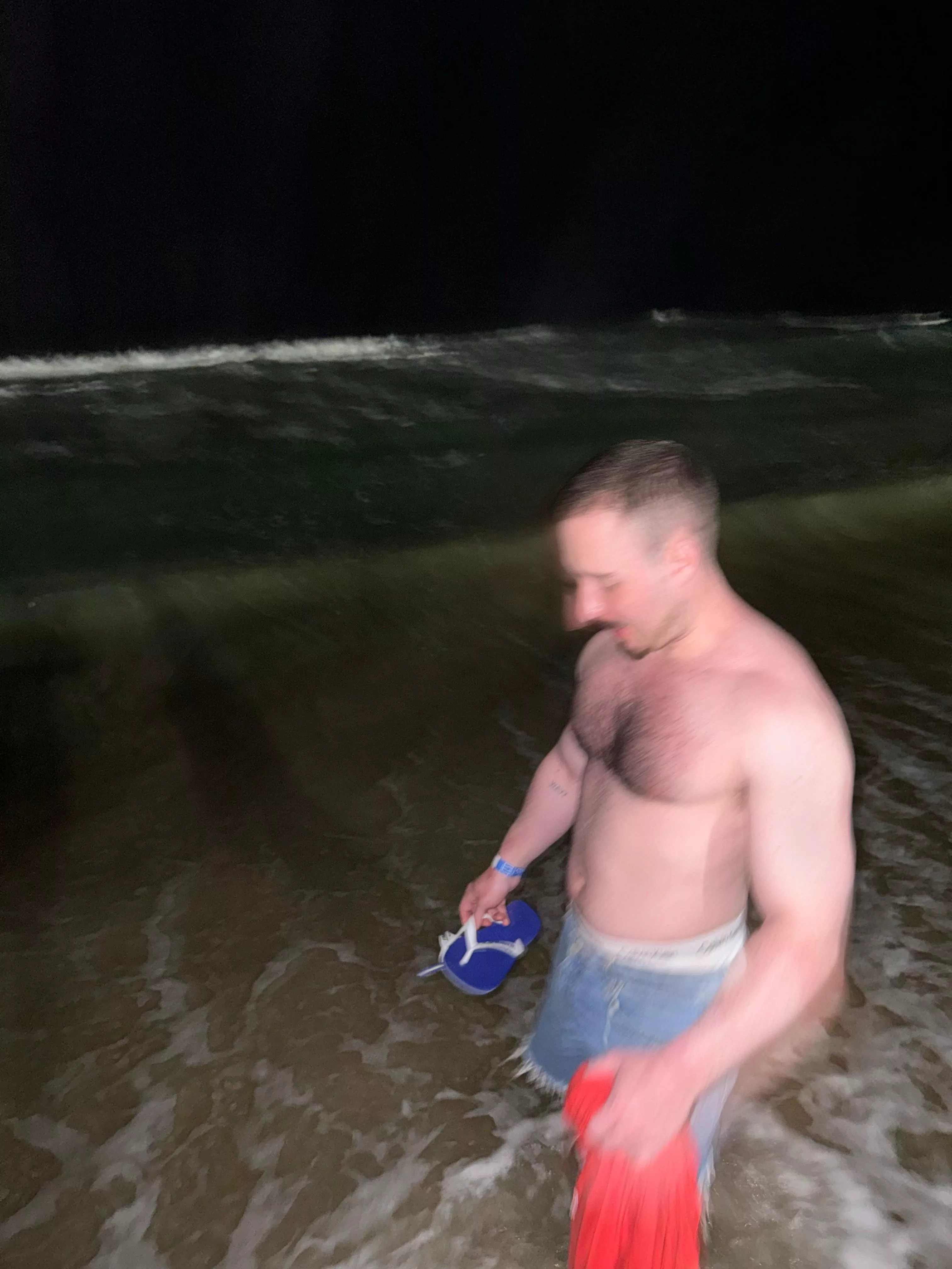 The beach in Rio de Janeiro at night is so fun 