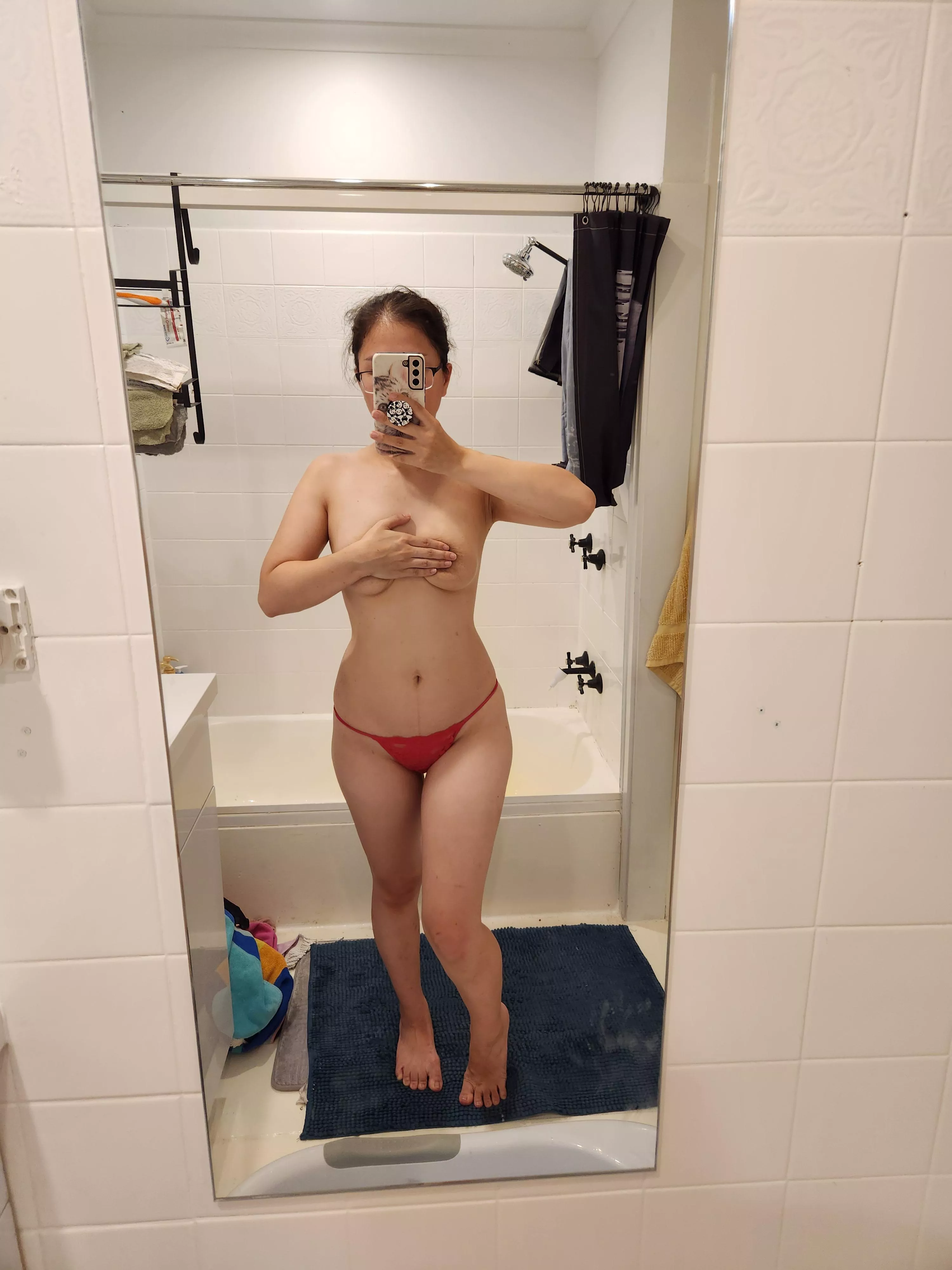 Waiting in the bathroom for you