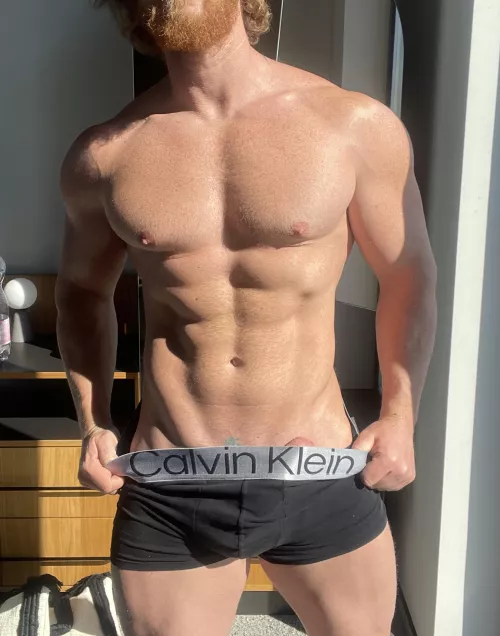 Wanna taste the tip of my ginger cock?