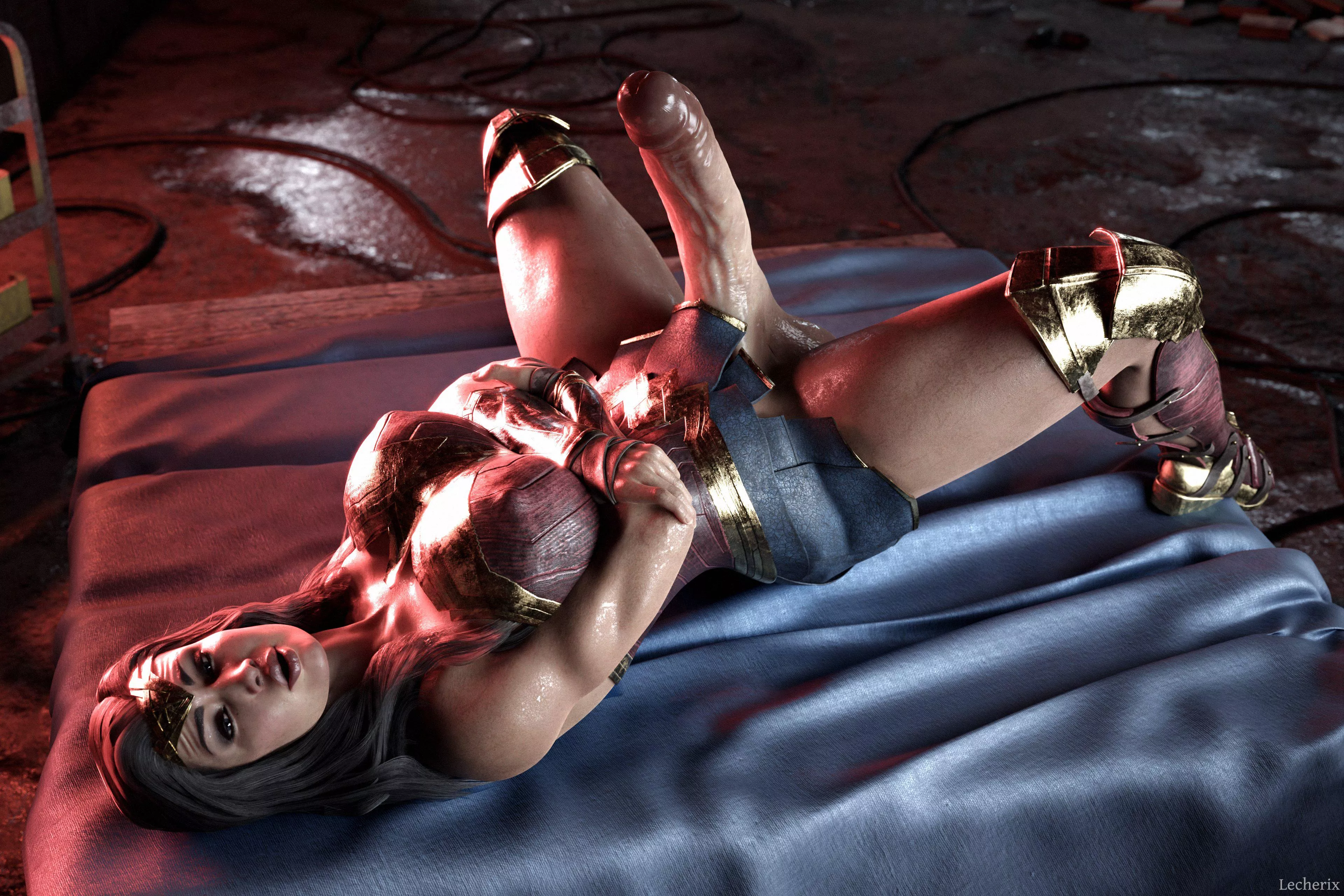 Wonder Woman Cock Ready to be Sat on (Lecherix) [DC]