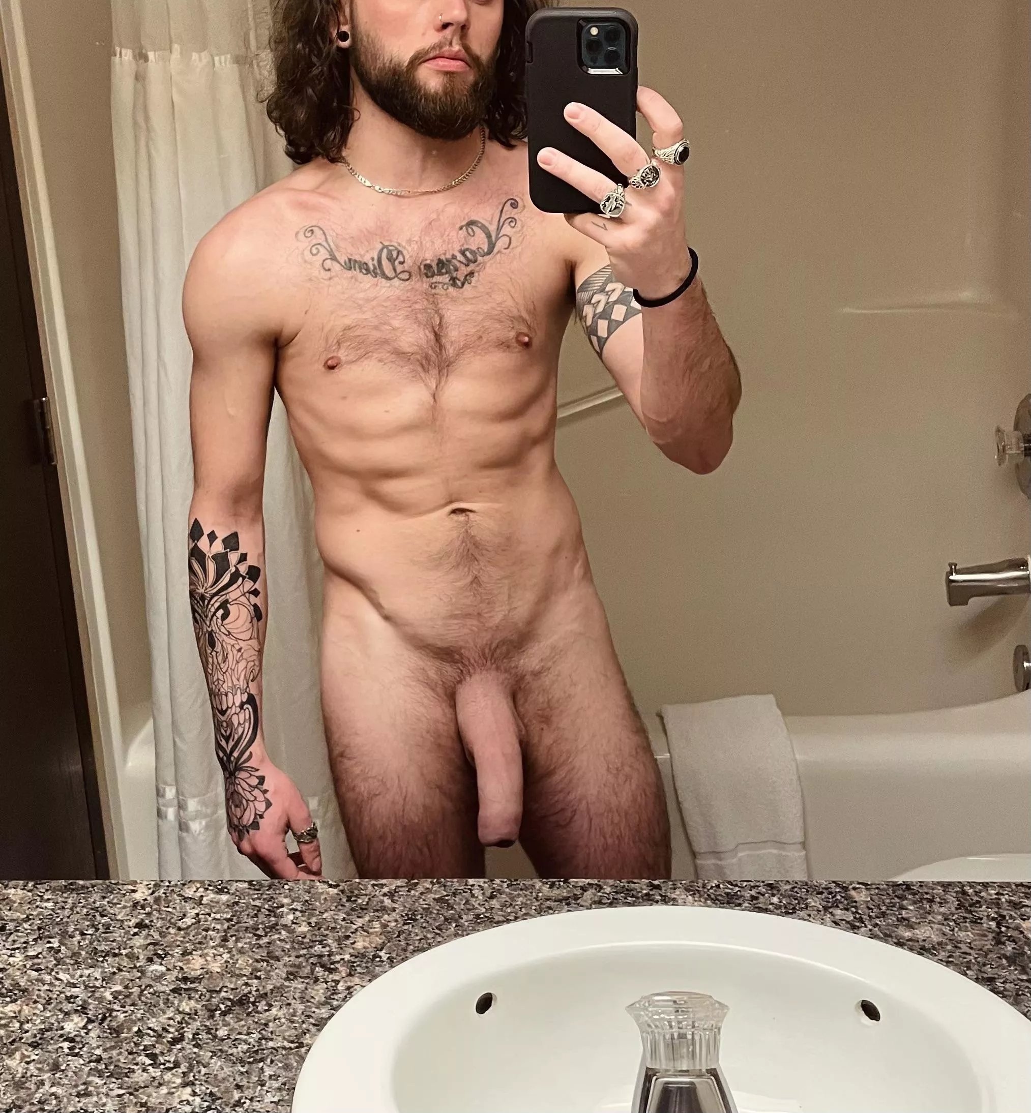 Yet another hotel room. DM’s open