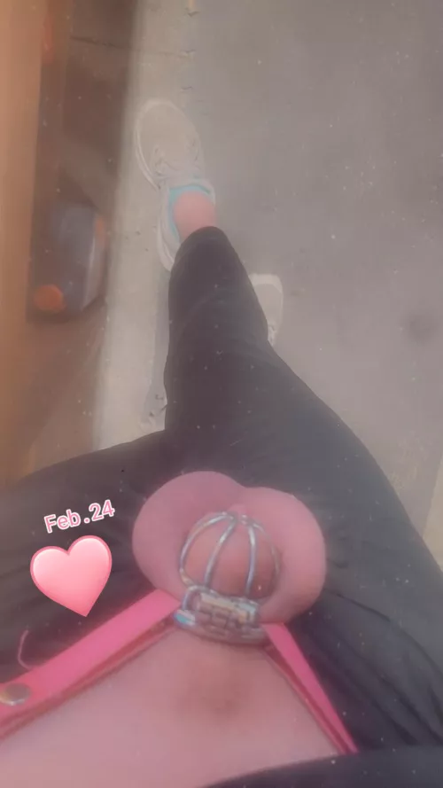 Being a full time locked sissy is so much fun 