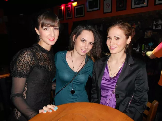 Black, green, violet