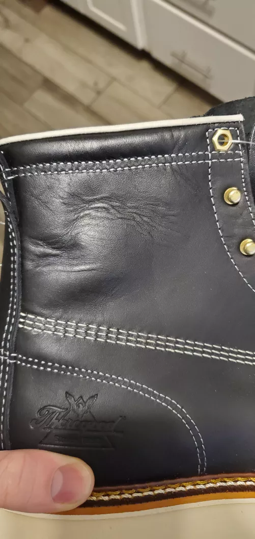 Brand new thorogood moc toe question