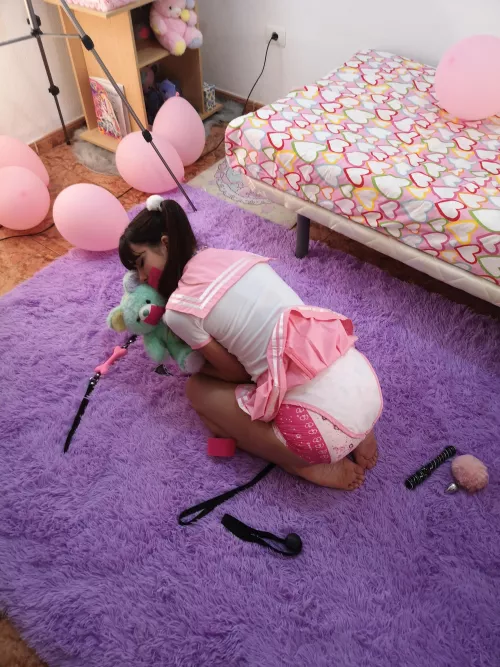 Diapered (and gagged) 💖