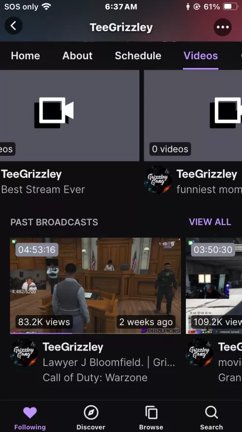does anyone know how to fix twitch to make the old videos they just streamed pop up?