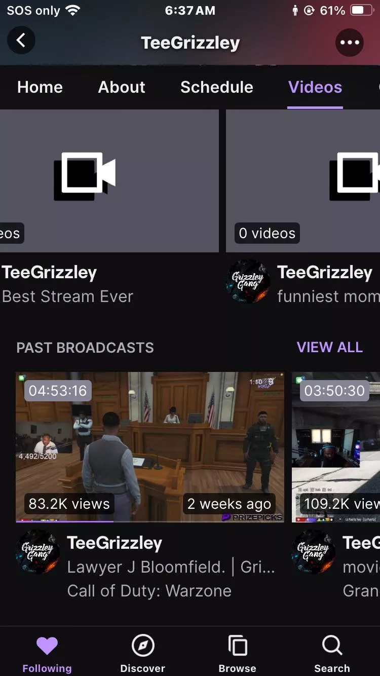 does anyone know how to fix twitch to make the old videos they just streamed pop up?