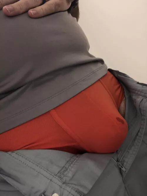 Don’t mind the precum spot…..