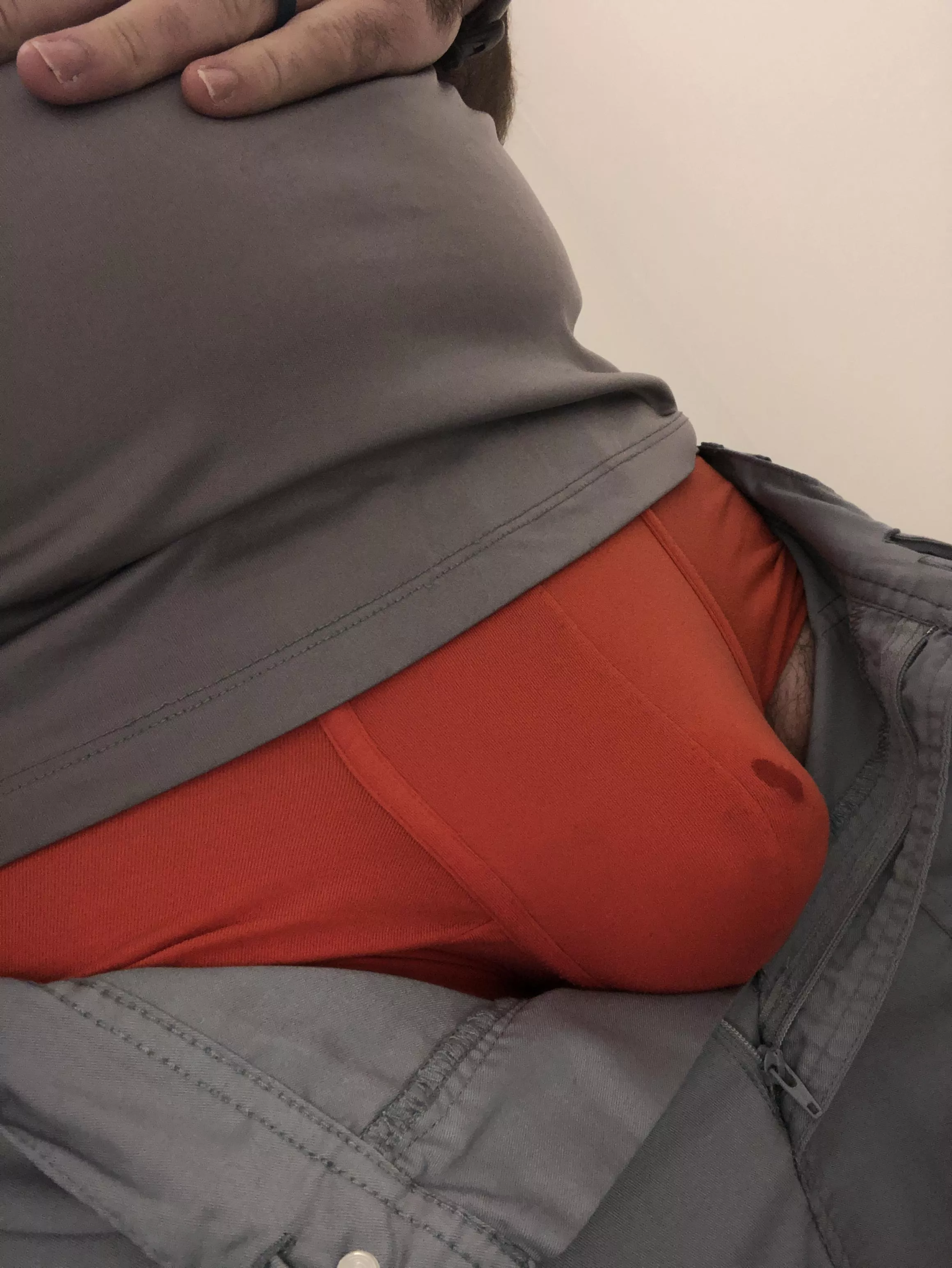 Don’t mind the precum spot…..