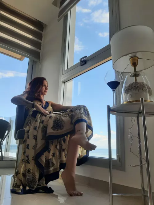 Enjoying my evening view .