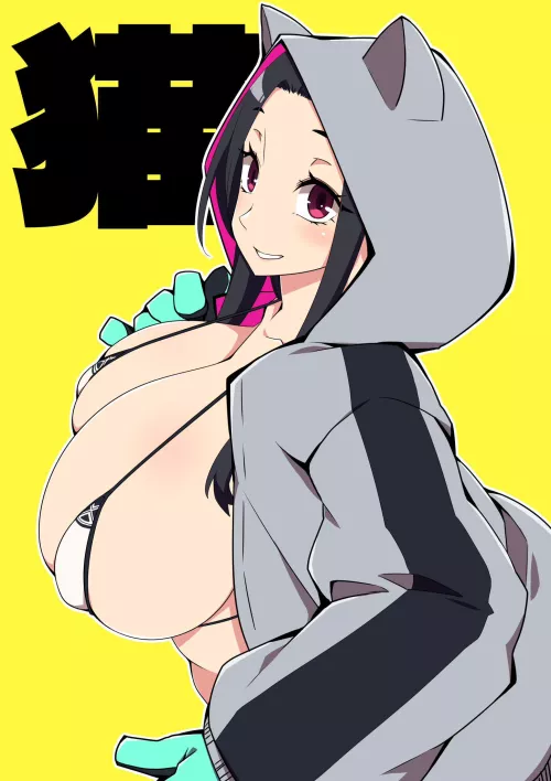 Guanyin Goddess in Catsuit