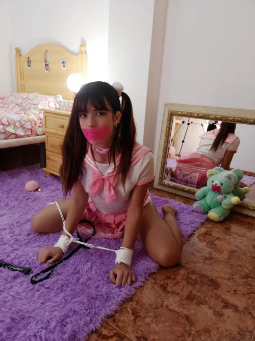 I even gagged my teddy bear🧸. 