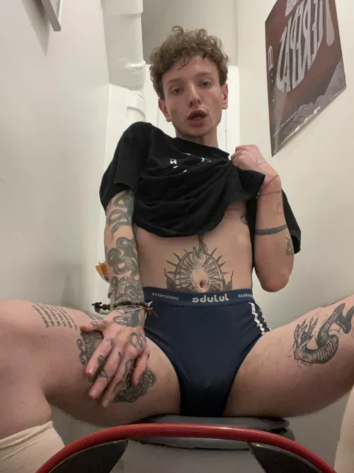 I made this photo in a public toilet. Your thoughts about this panties?