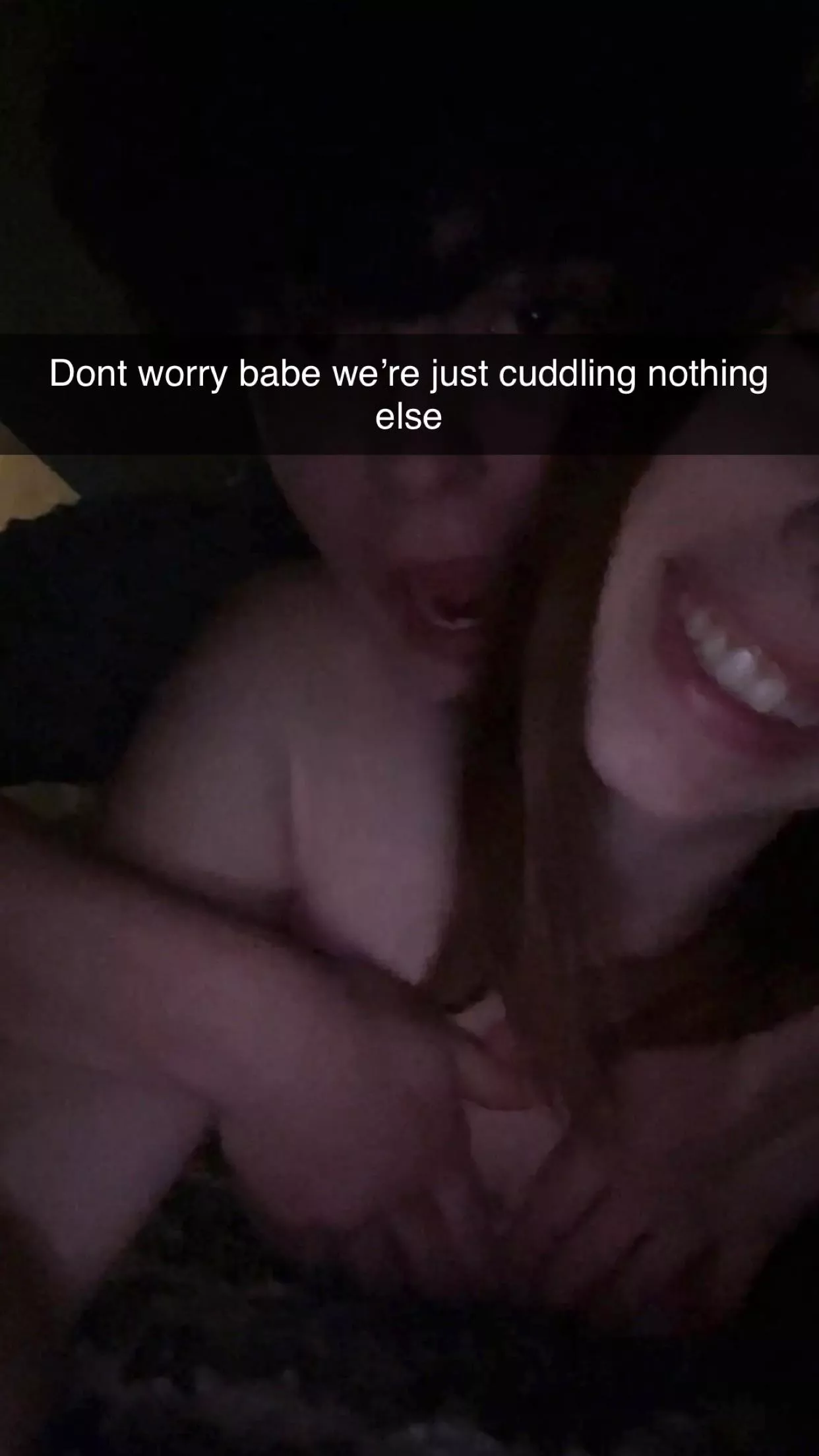 Just some innocent cuddling