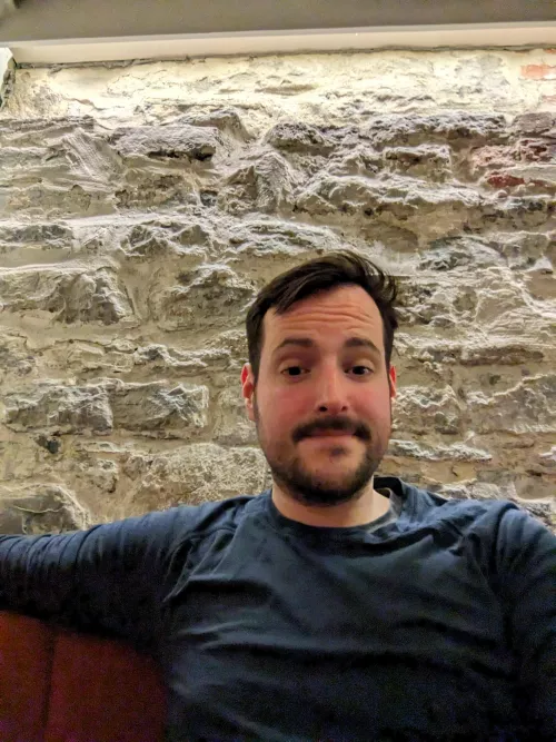 Just waiting for my friends to arrive 