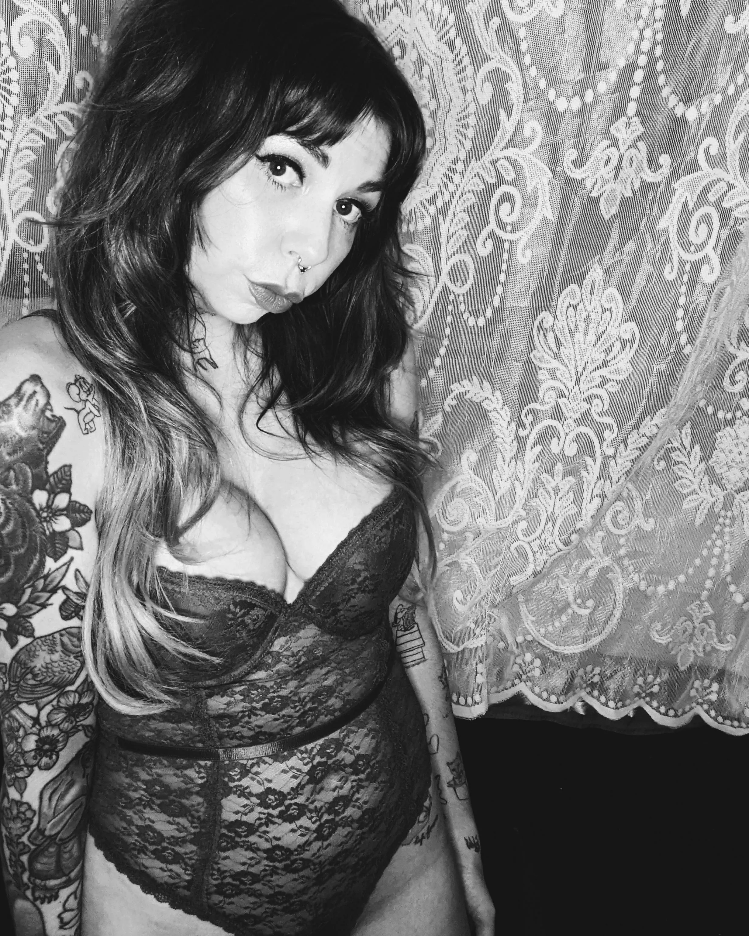 Lace bodysuit or solid body suit?