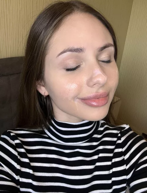 my face looks prettier with cum