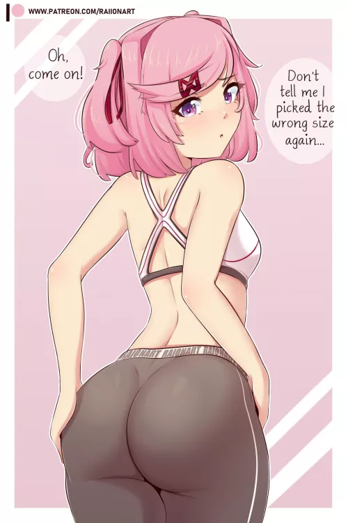 Natsuki hitting the gym (RaionArt)