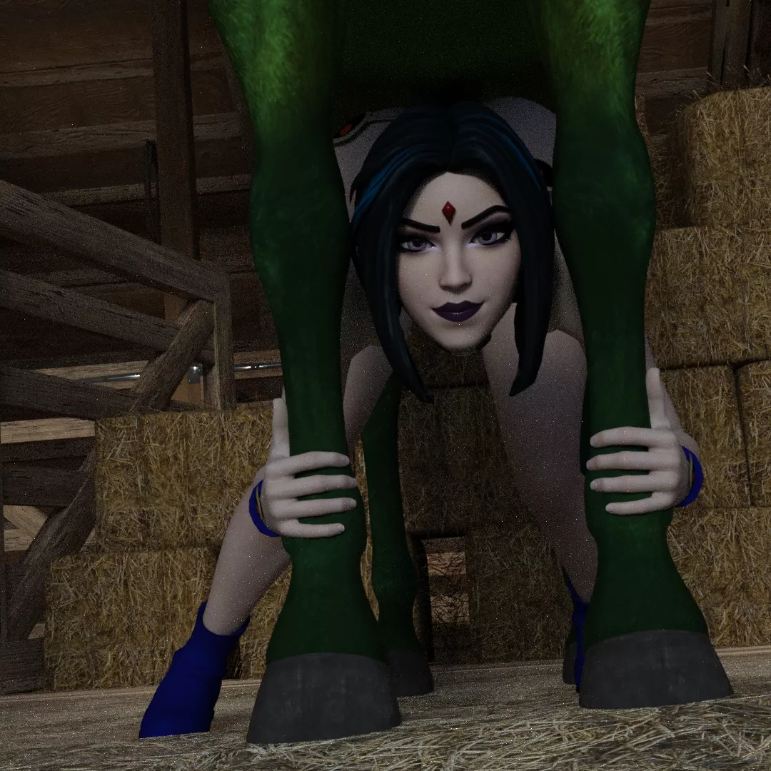 Raven's favourite Beast Boy form(shadowyartsdirty)