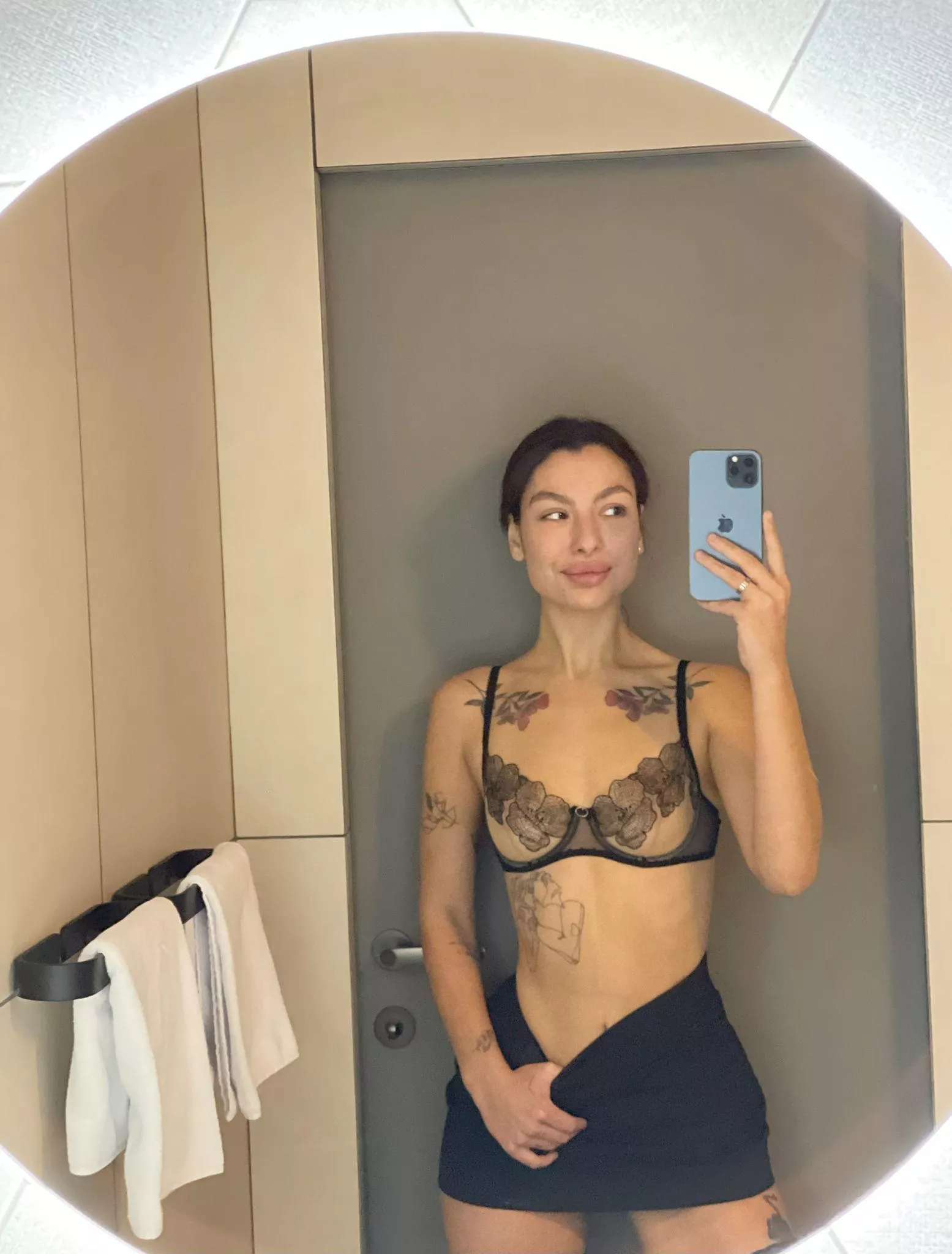 Showing off my curves in this sultry lingerie 🌸