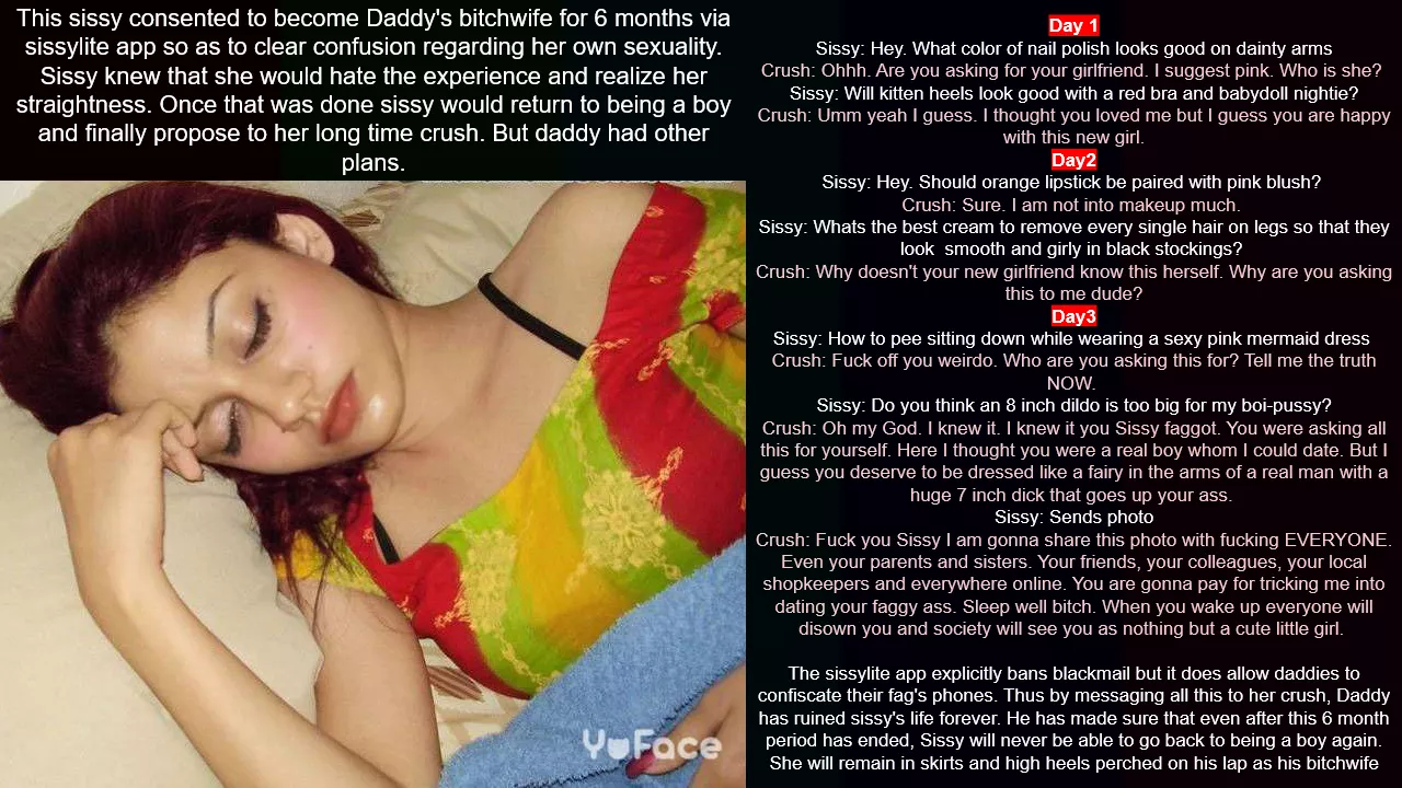 Sleeping sissy outed to the world