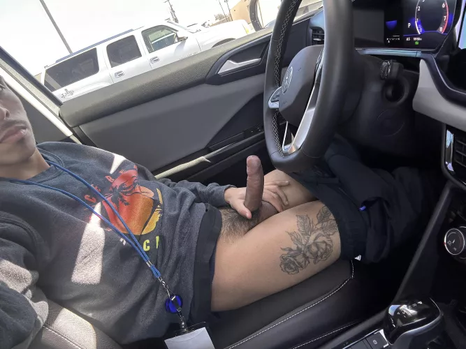 Suck me up in the parking lot?