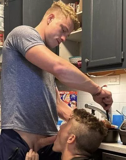 Sucking out the “cream” for the omelette 